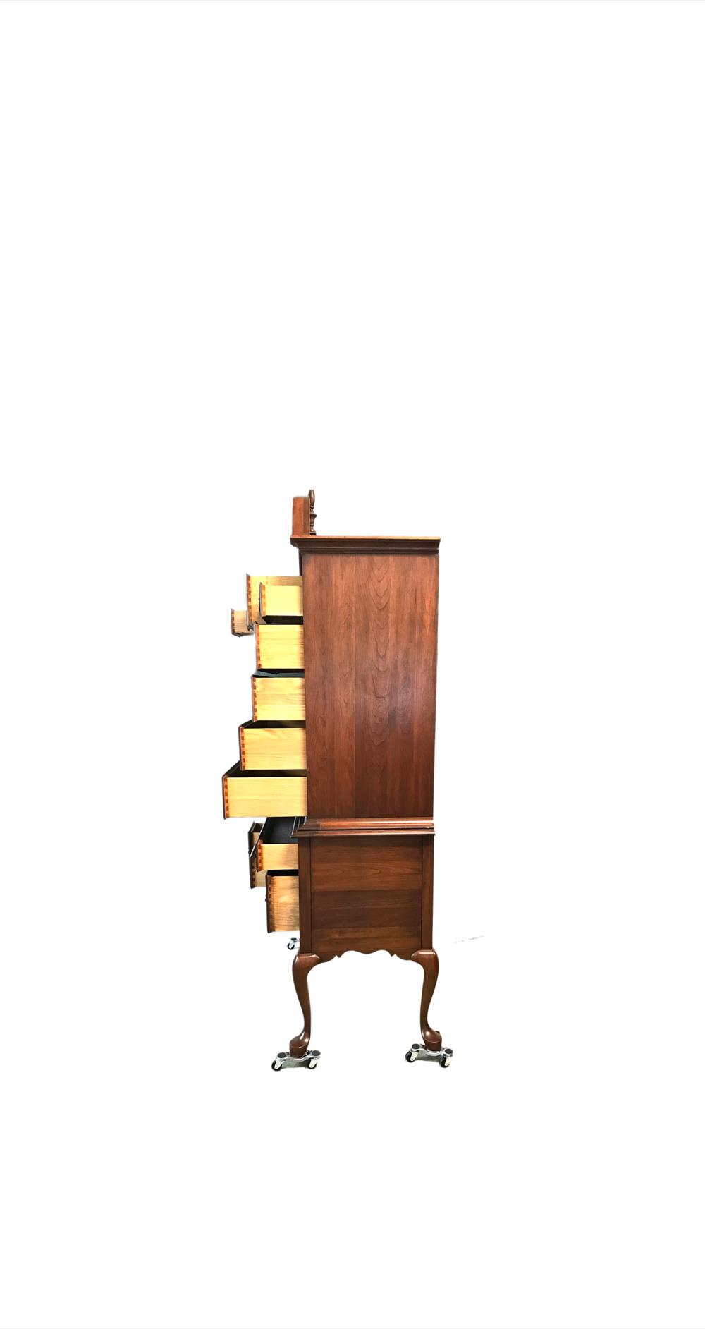 Vintage Pennsylvania House Highboy 11 Drawer Cherry Dresser